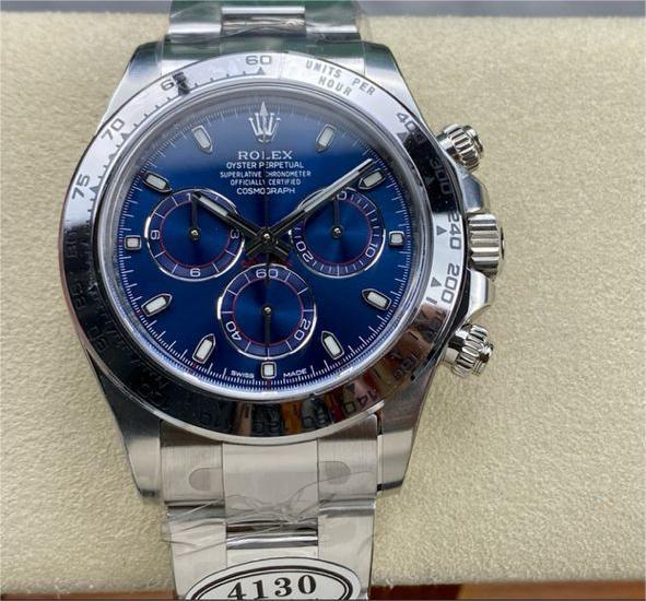 Clean Factory Rolex Daytona 116509-0071 40MM Full White Gold Blue Dial