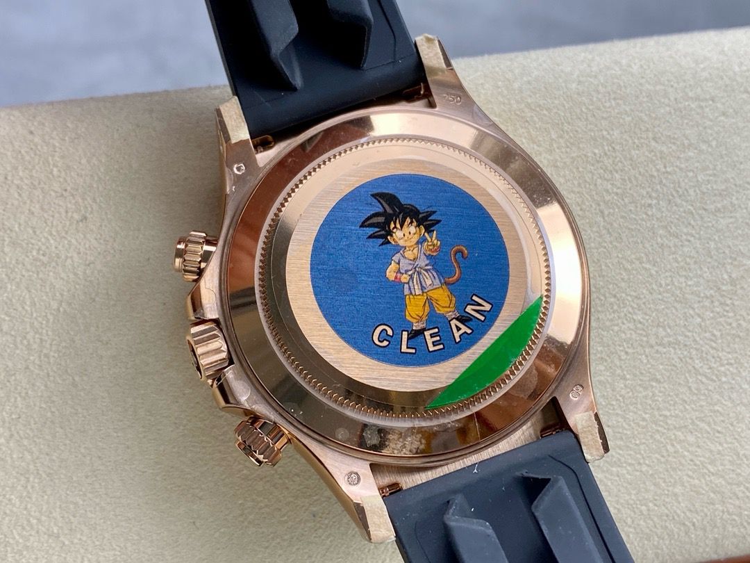 Clean Factory Rolex Daytona 116515LN-0059 40MM Rose Gold Rubber Strap Pink Dial