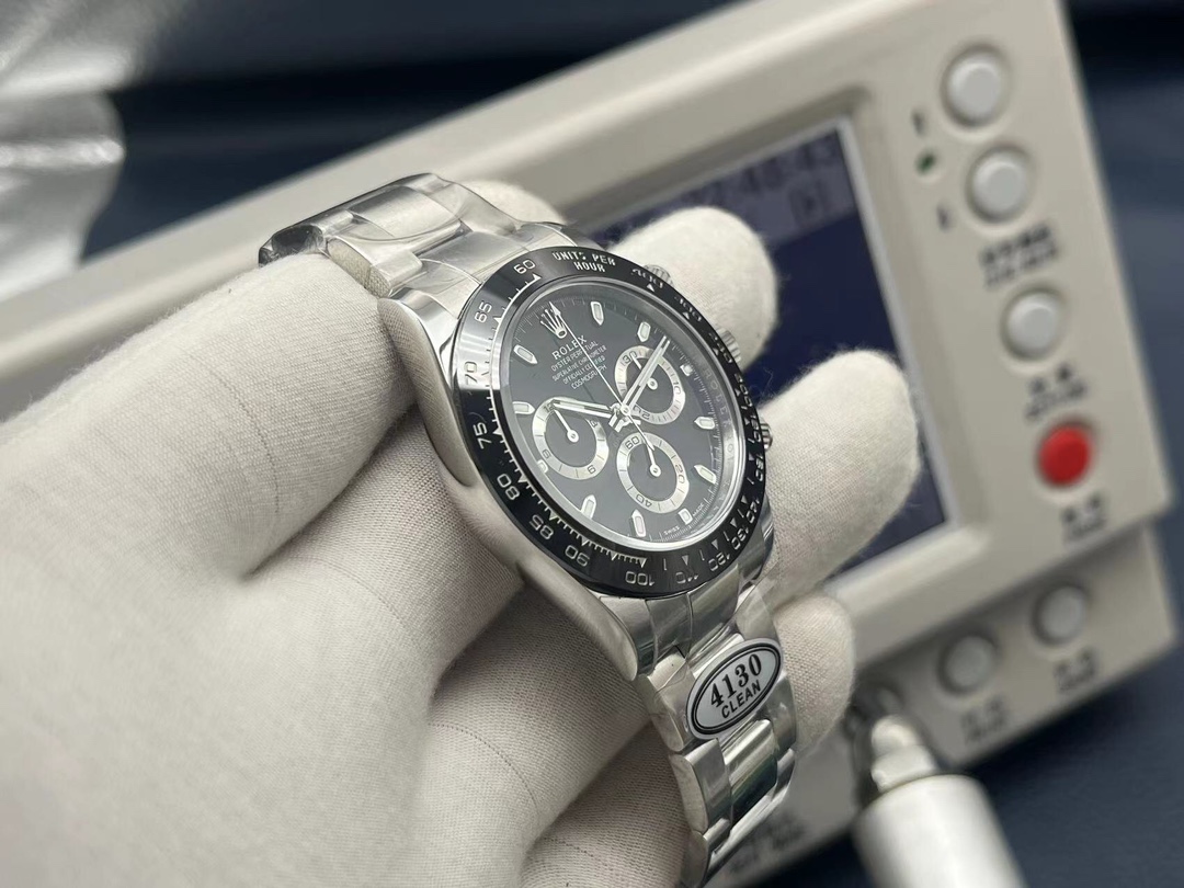CLEAN Factory Rolex Daytona 126500LN-0002 40MM Full 904L Black Dial
