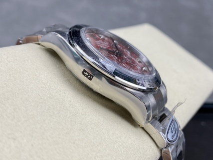 CLEAN Factory Rolex Daytona 116509G 40MM Full White Gold Diamond Red Dial