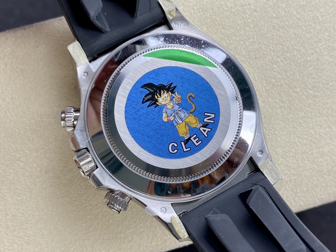 CLEAN Factory Rolex Daytona 116519 40MM White Gold Rubber Strap Diamond Red Dial