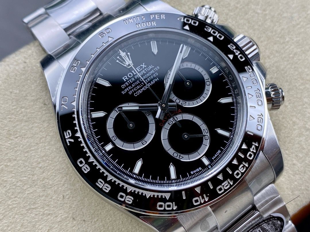 Clean Factory Rolex Daytona Panda 126500LN-0002 40MM Full 904L Black Dial