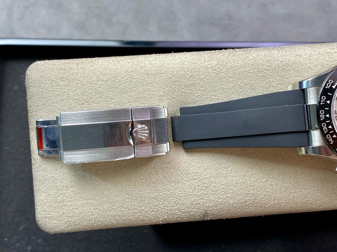 Clean Factory Rolex Daytona 116519LN-0026 40MM White Gold Rubber Strap Diamond Mop Mother Of Pearl Dial