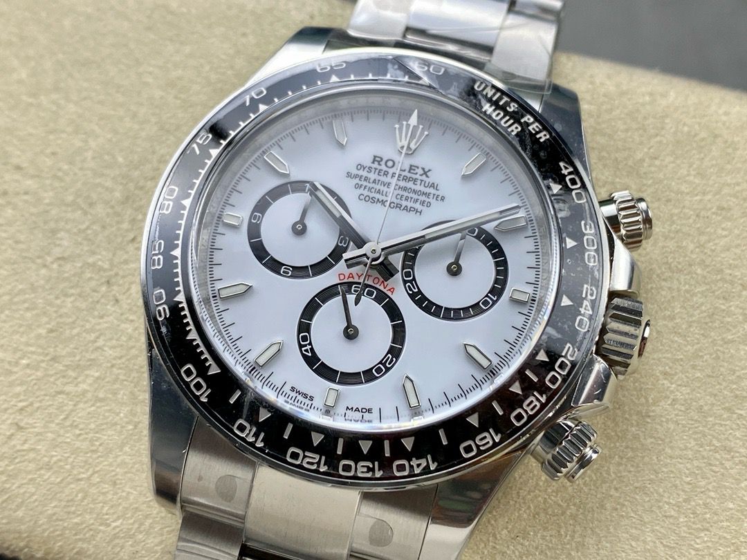 Clean Factory Rolex Daytona Panda 126500LN-0001 40MM Full 904L White Dial
