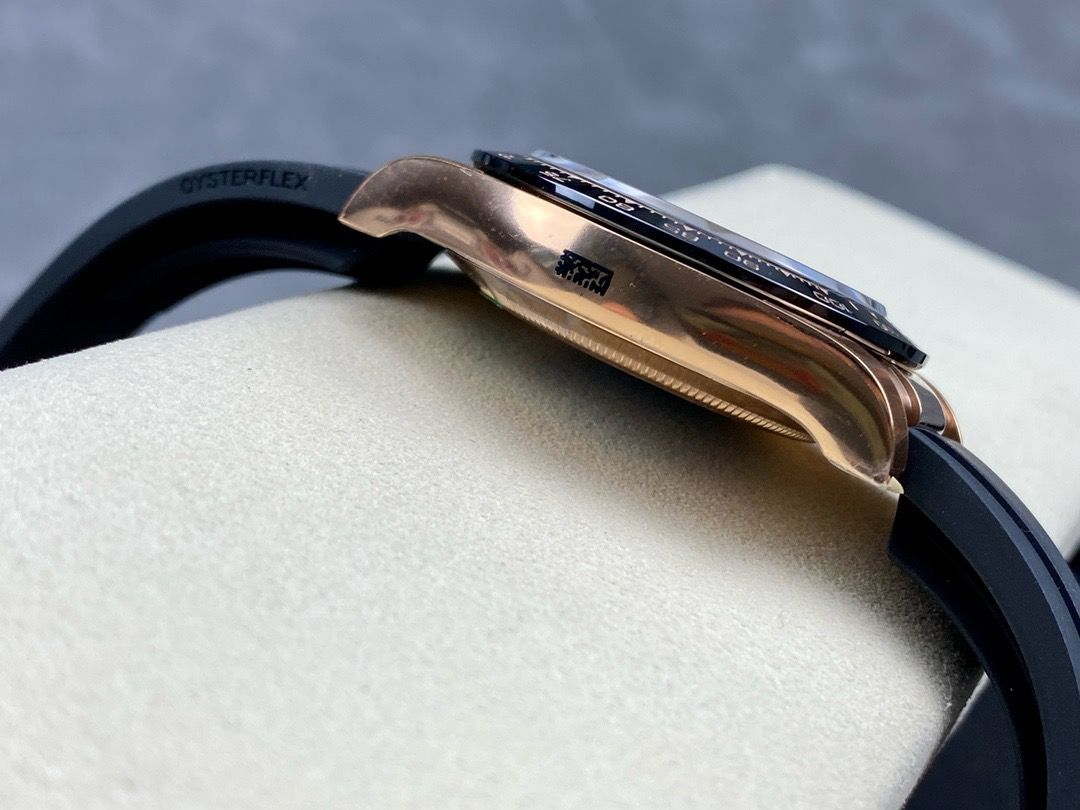 Clean Factory Rolex Daytona 116515LN-0041 40MM Rose Gold Rubber Strap Brown Dial