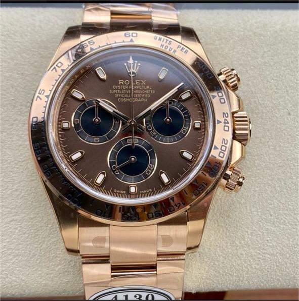 Clean Factory Rolex Daytona 116505-0013 40MM Full Rose Gold Brown Dial