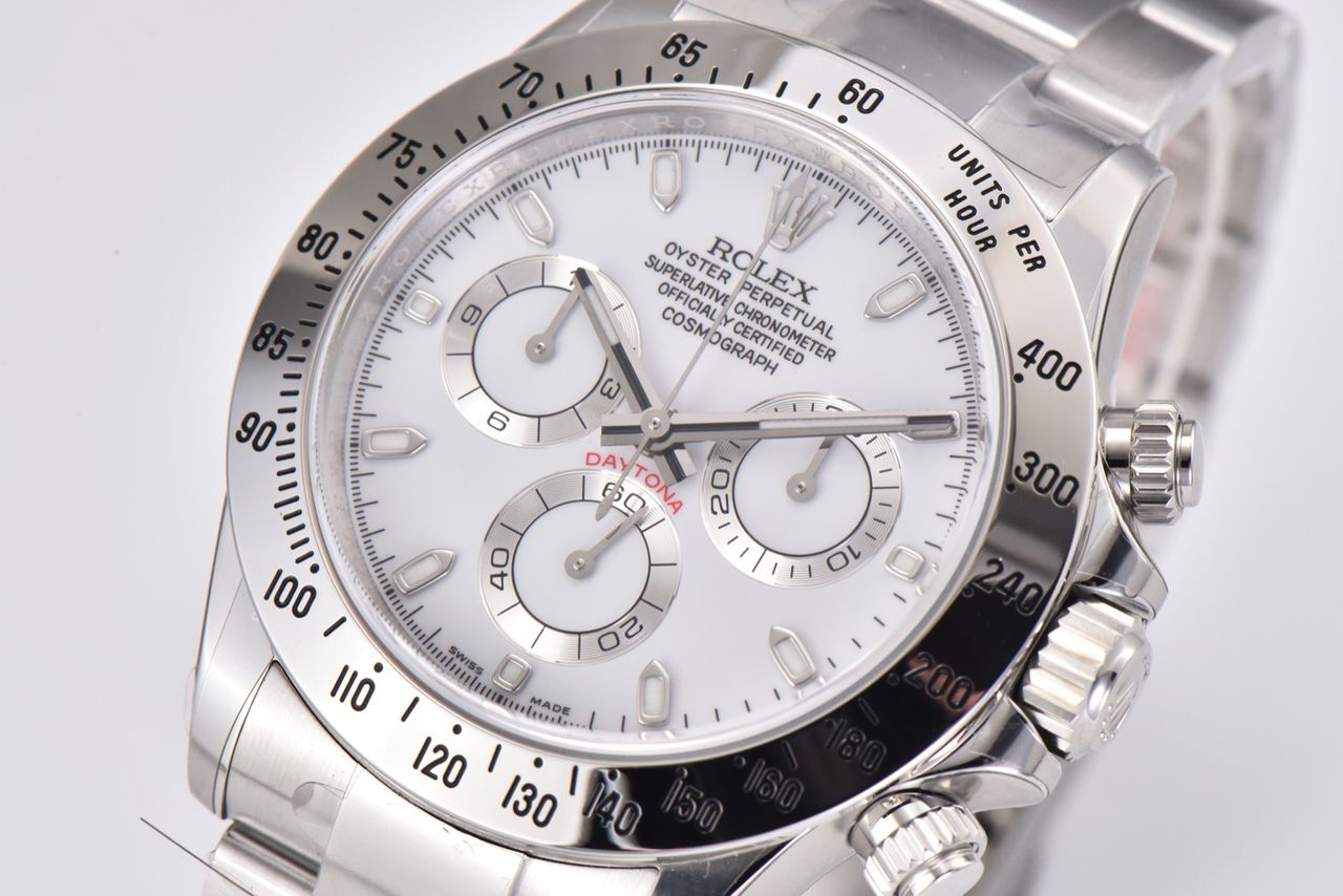 Clean Factory Rolex Daytona 116520 40MM Full 904L White Dial