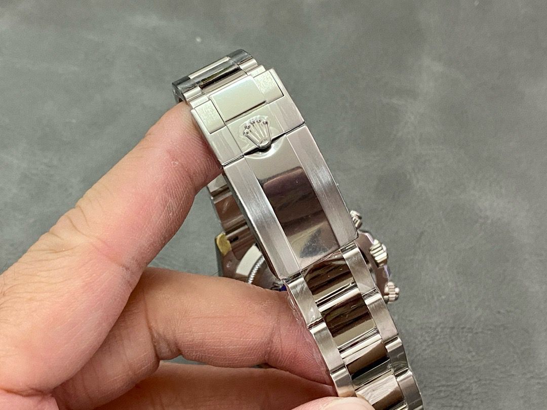 Clean Factory Rolex Daytona 116509 40MM Full White Gold Arabic Number Grey Dial