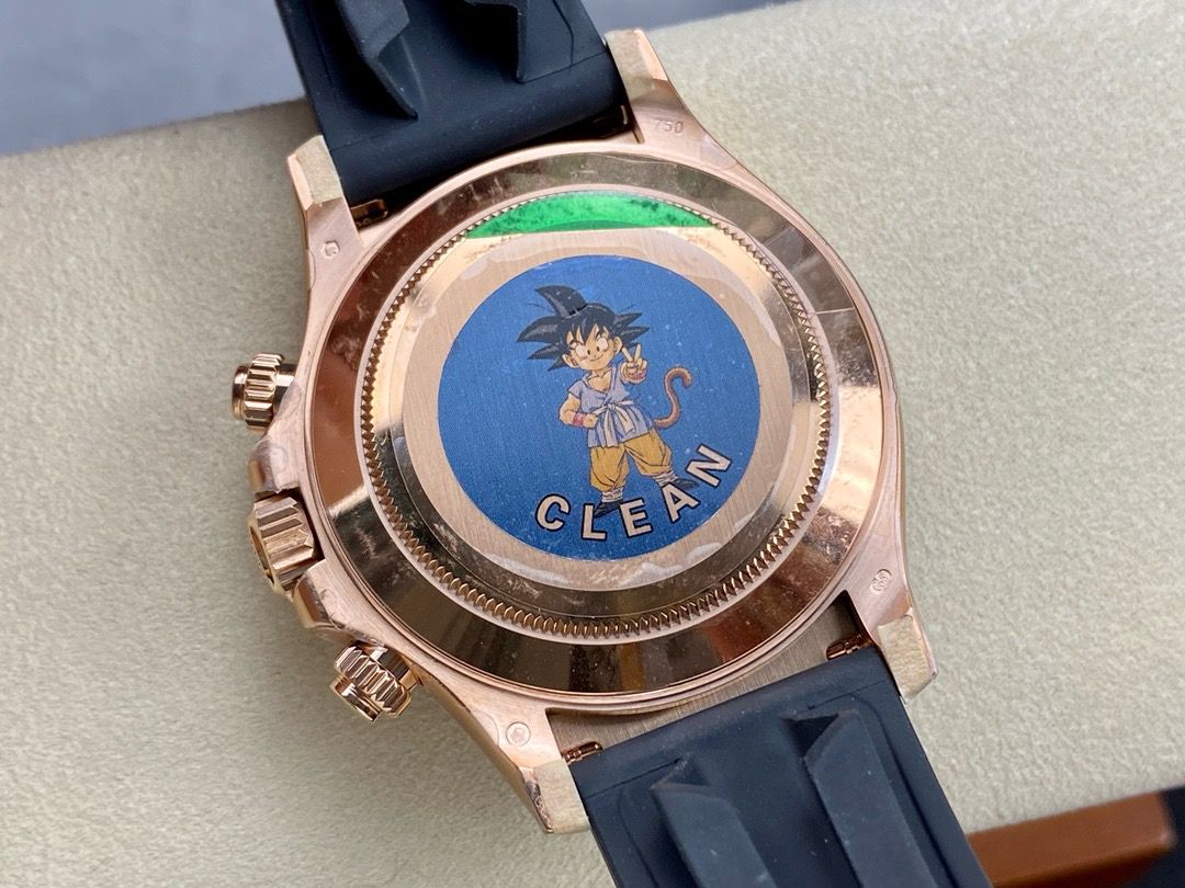 Clean Factory Rolex Daytona 116515LN-0041 40MM Rose Gold Rubber Strap Brown Dial