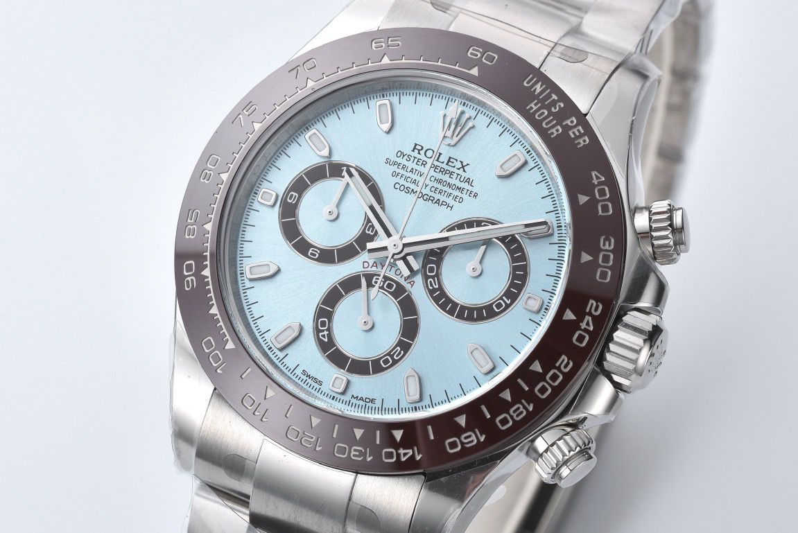 Clean Factory Rolex Daytona 116506 40MM Full Platinum Ice Blue Dial