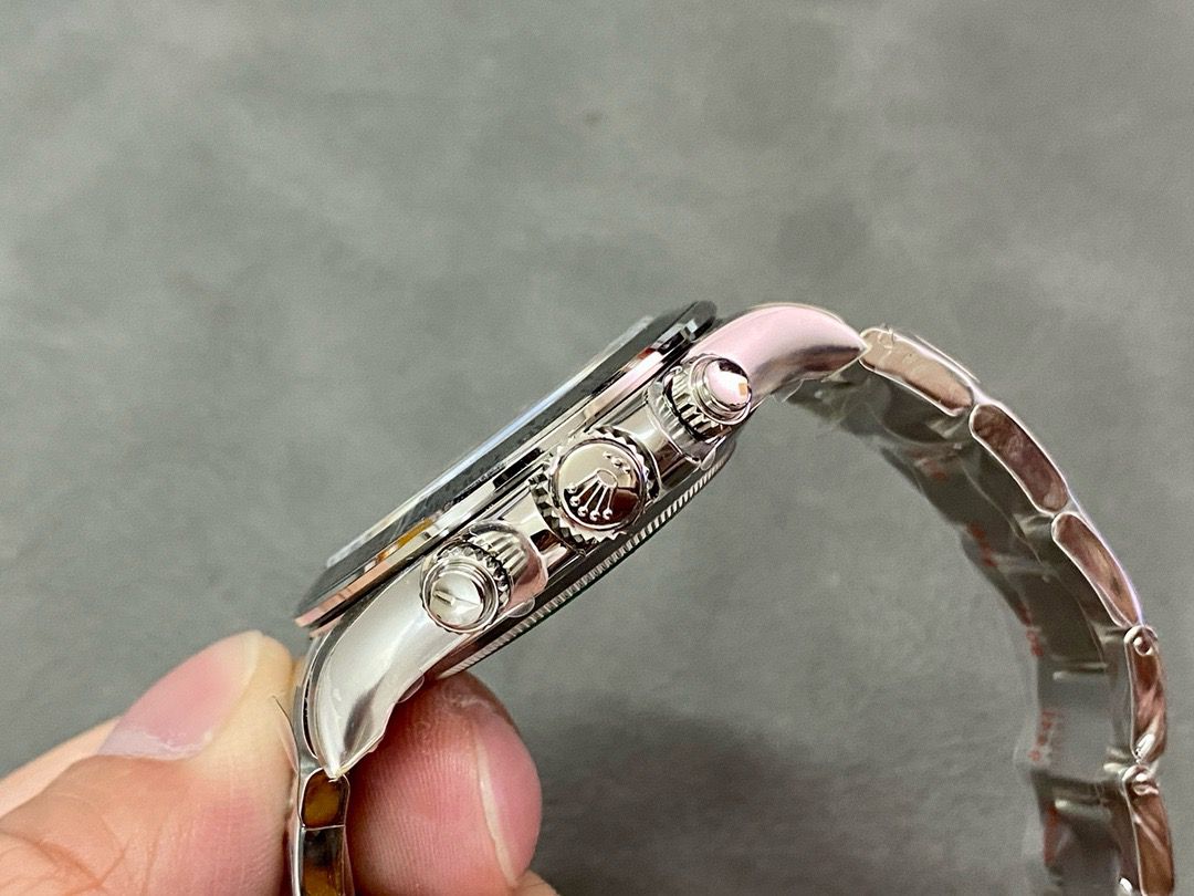 Clean Factory Rolex Daytona 116509 40MM Full White Gold Arabic Number Grey Dial