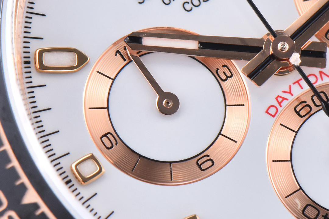 Clean Factory Rolex Daytona 116515LN 40MM Rose Gold Rubber Strap White Dial