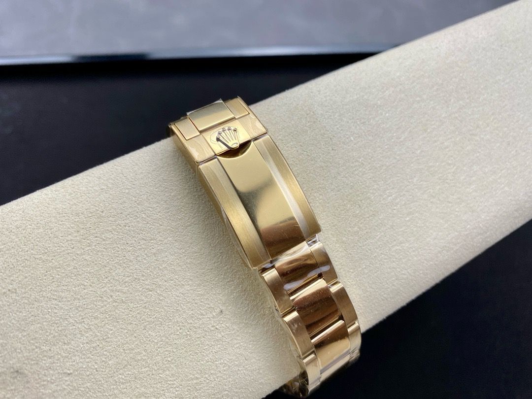 Clean Factory Rolex Daytona 116508-0008 40MM Full Gold Diamond Black Dial