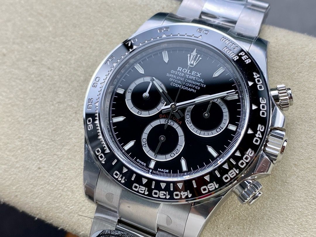 Clean Factory Rolex Daytona Panda 126500LN-0002 40MM Full 904L Black Dial