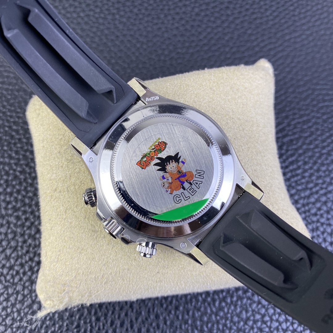 CLEAN Factory Rolex Daytona 116519LN 40MM White Gold Rubber Strap Arab Number Racing Black Dial