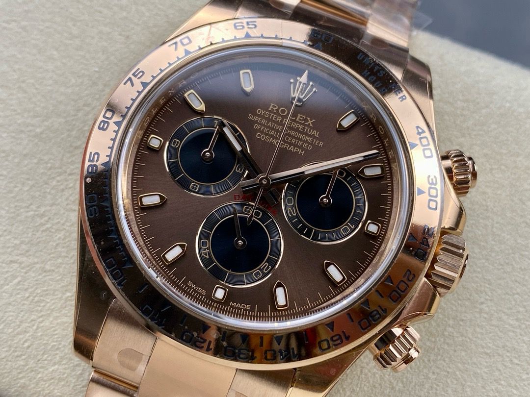 Clean Factory Rolex Daytona 116505-0013 40MM Full Rose Gold Brown Dial