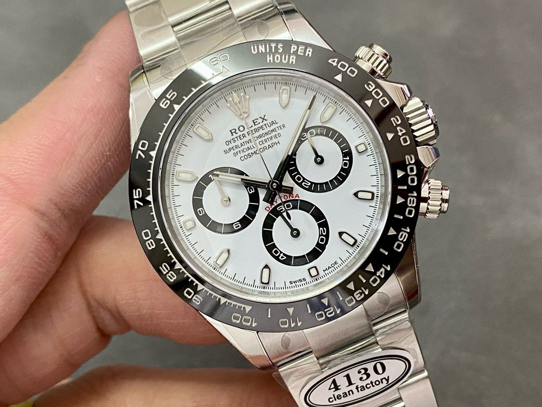 Clean Factory Rolex Daytona Panda 116500LN-0001 40MM Full 904L White Dial