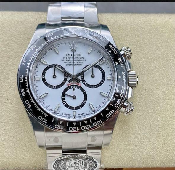 Clean Factory Rolex Daytona Panda 126500LN-0001 40MM Full 904L White Dial