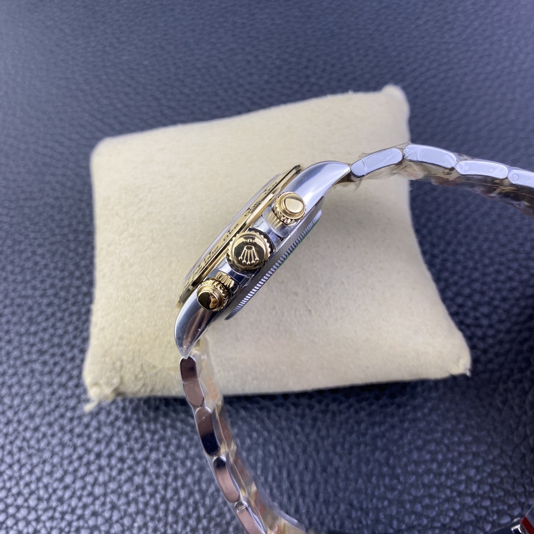 CLEAN Factory Rolex Daytona 116503 40MM Half Gold Black Dial