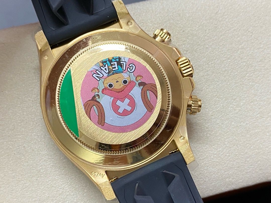 Clean Factory Rolex Daytona 116518LN-0042 40mm Gold,Rubber Strap Champagne Dial