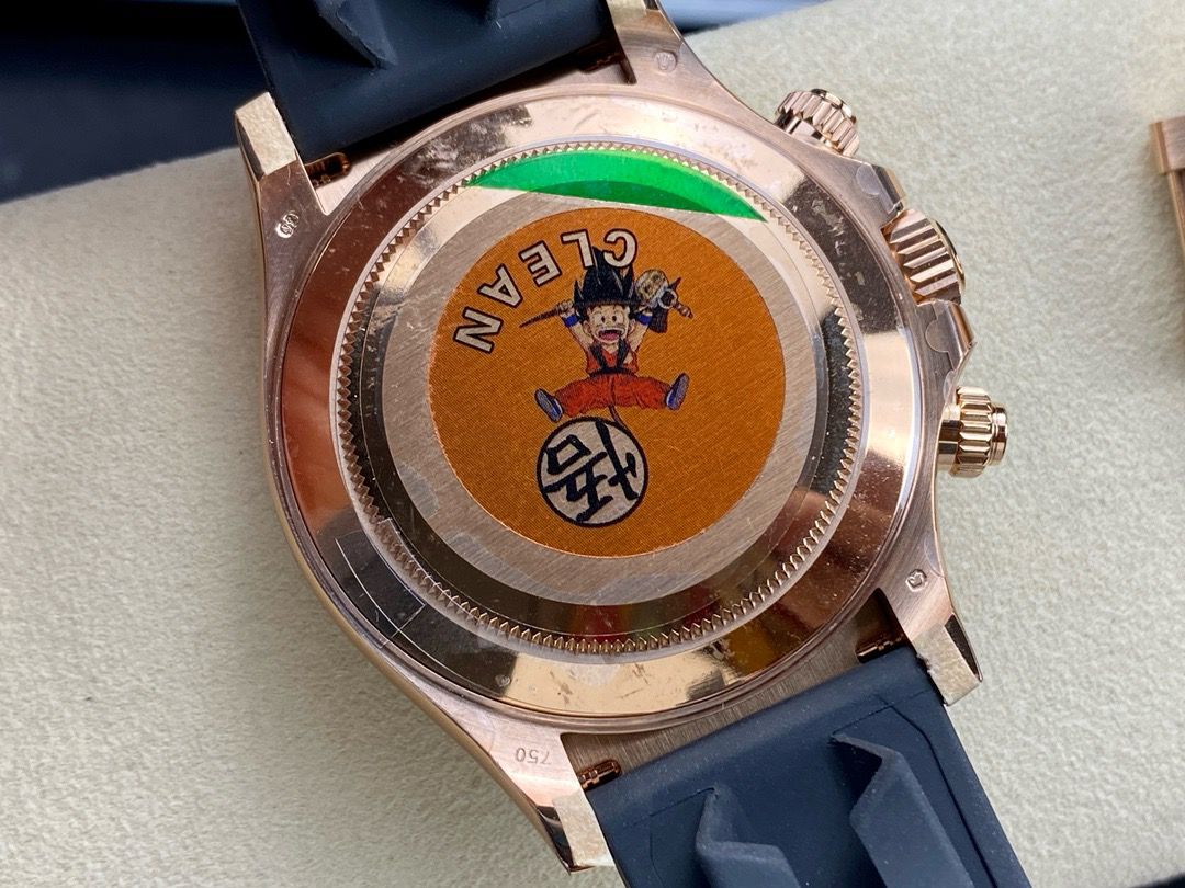 Clean Factory Rolex Daytona 116515LN-0015 40MM Rose Gold Rubber Strap Arabic Number Brown Dial