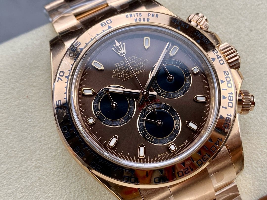 Clean Factory Rolex Daytona 116505-0013 40MM Full Rose Gold Brown Dial