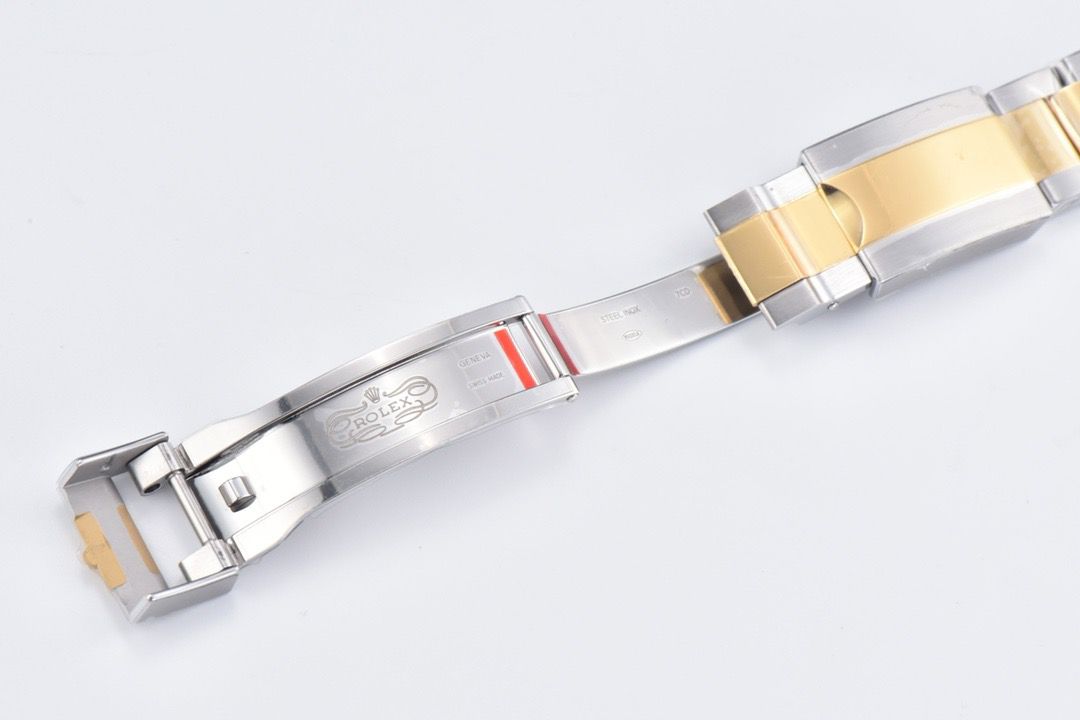 Clean Factory Rolex Daytona 116503 40MM Half Gold Diamond Mop Mother Of Pearl Dial