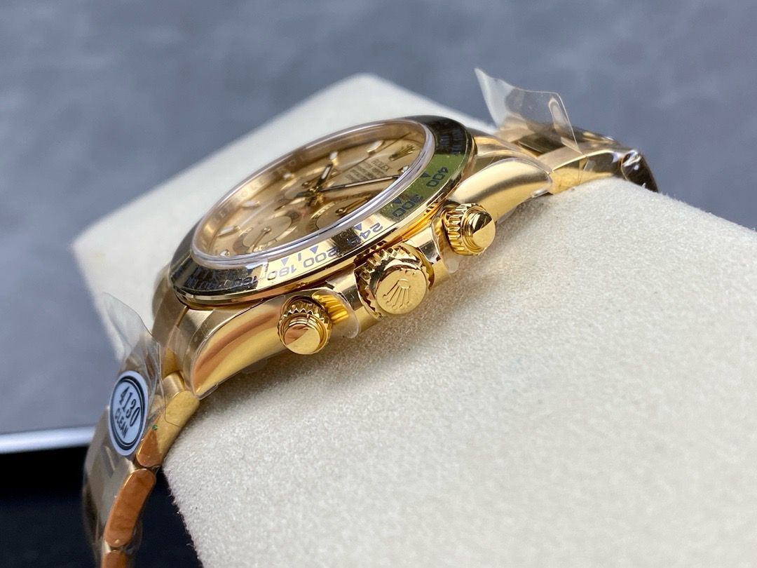 Clean Factory Rolex Daytona 116508-0003 40mm Full Gold, Champagne Dial