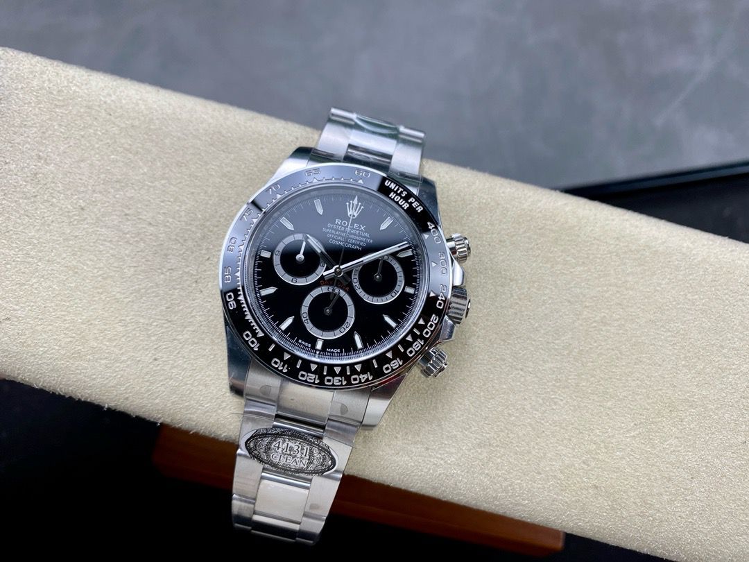 Clean Factory Rolex Daytona Panda 126500LN-0002 40MM Full 904L Black Dial