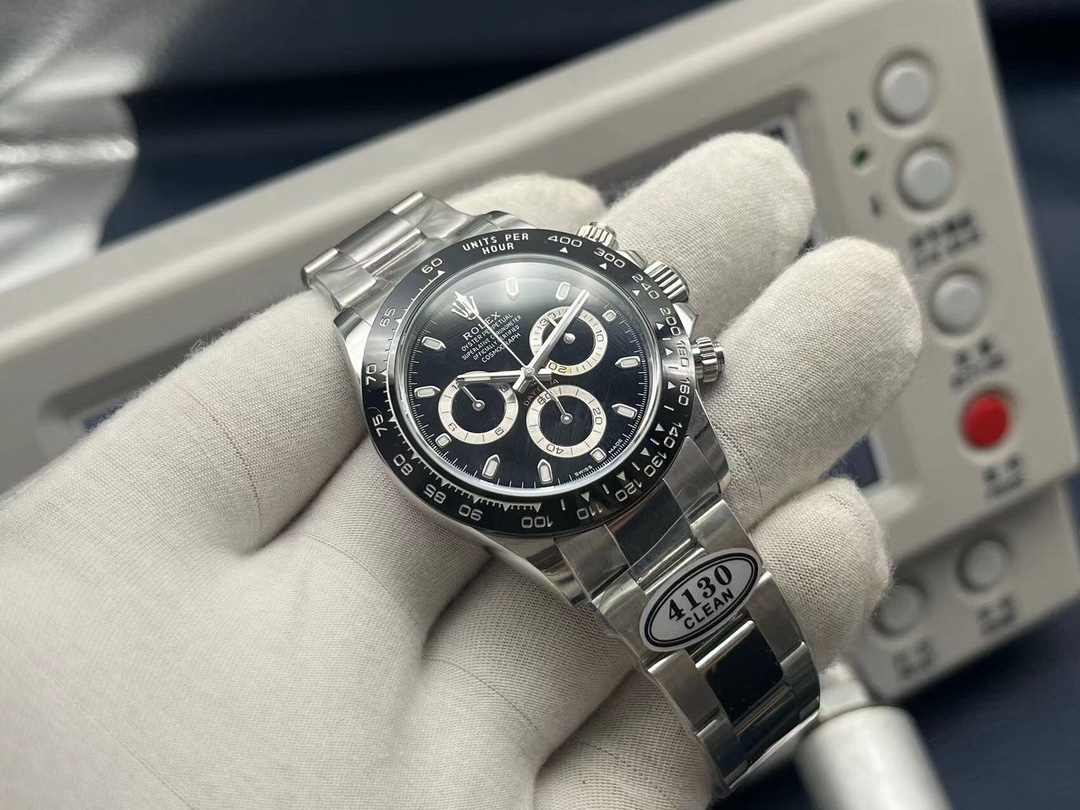 CLEAN Factory Rolex Daytona 126500LN-0002 40MM Full 904L Black Dial