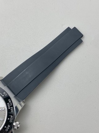 CLEAN Factory Rolex Daytona 126519LN-0006 40MM White Gold Rubber Strap Black Eye Grey Dial