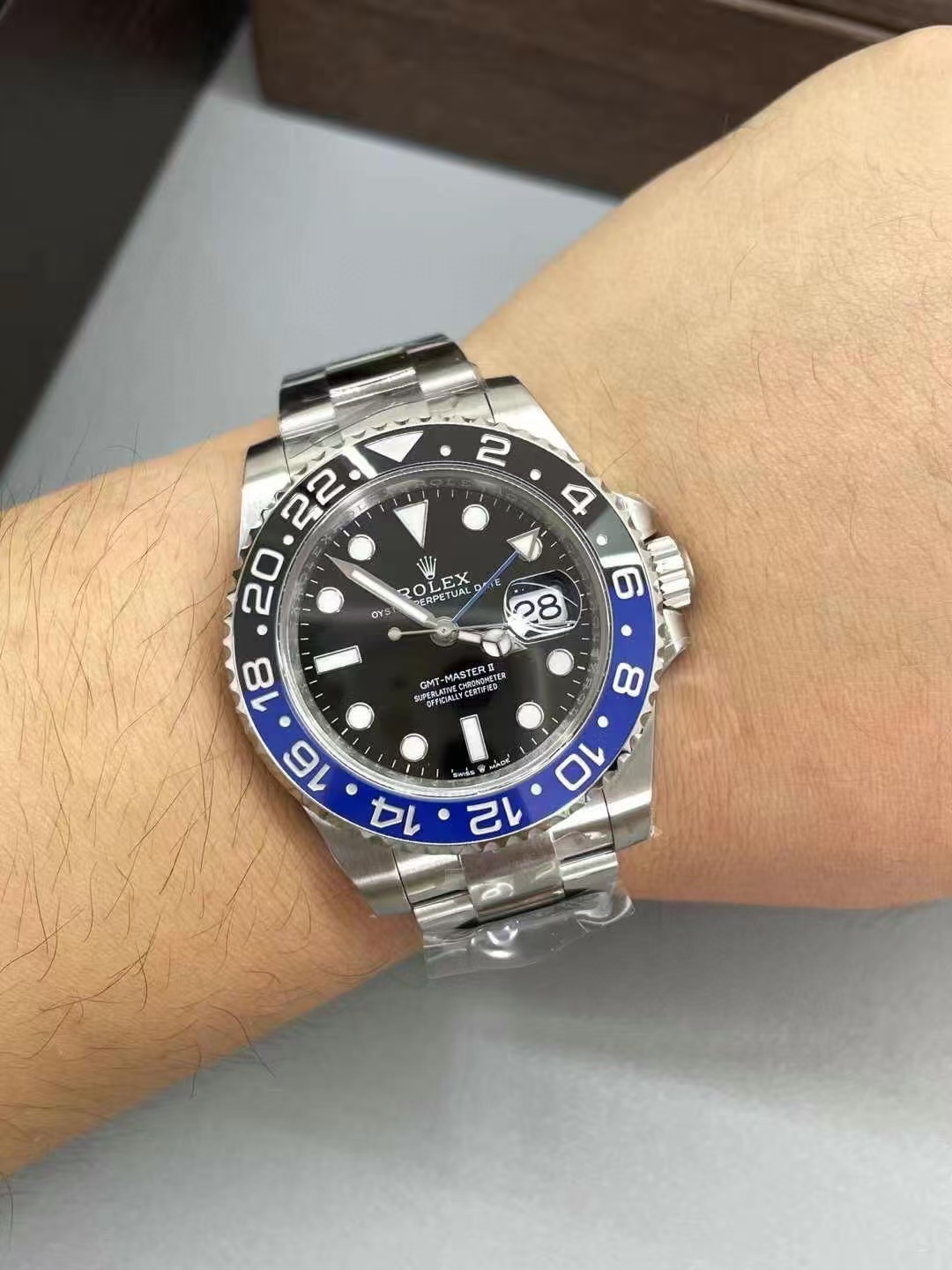 Clean Factory Rolex Batman GMT-MASTER II 126710BLNR-0003 40mm Full 904L Black Dial