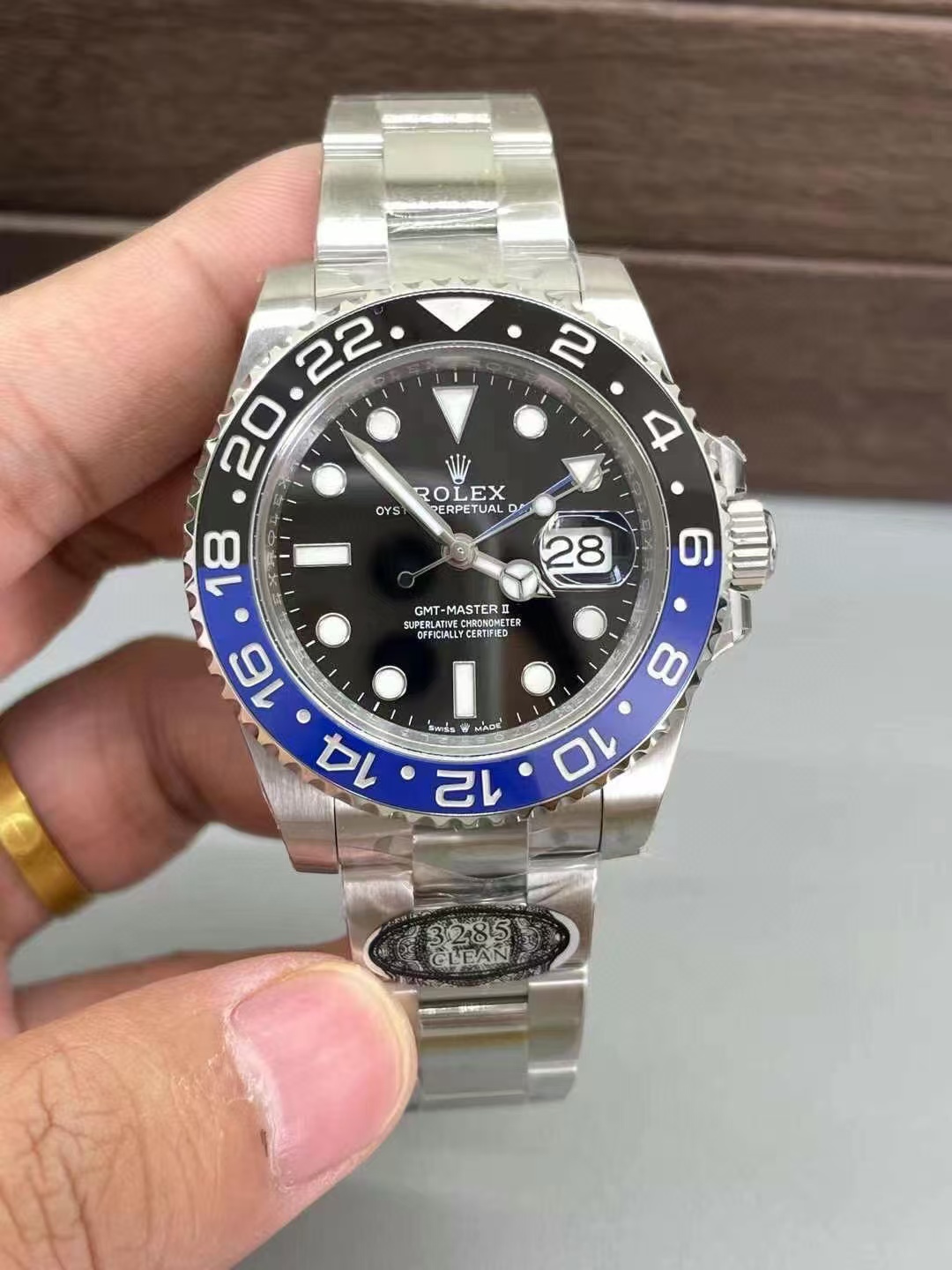Clean Factory Rolex Batman GMT-MASTER II 126710BLNR-0003 40mm Full 904L Black Dial