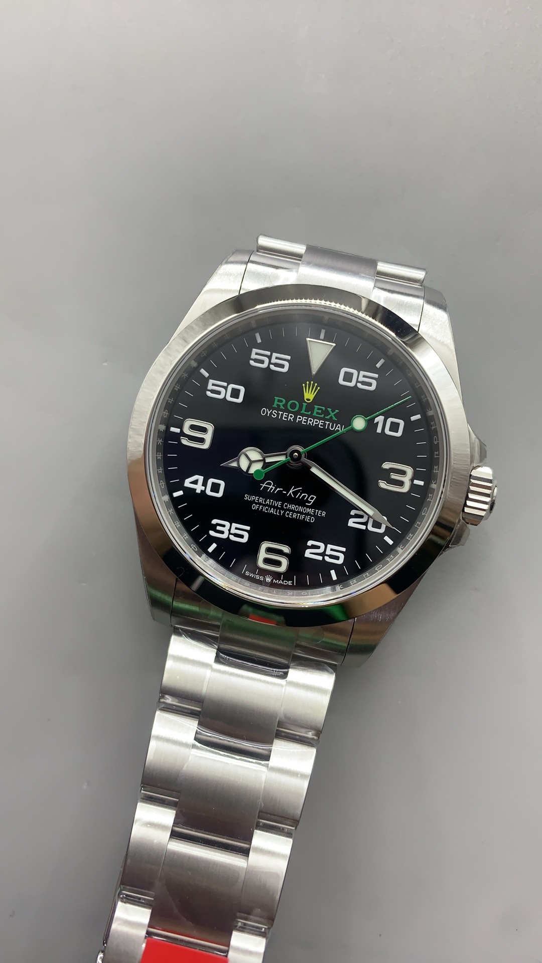 Air-King 126900 VSF 1:1 Best Edition 904L Steel Black Dial on SS Bracelet VS3230