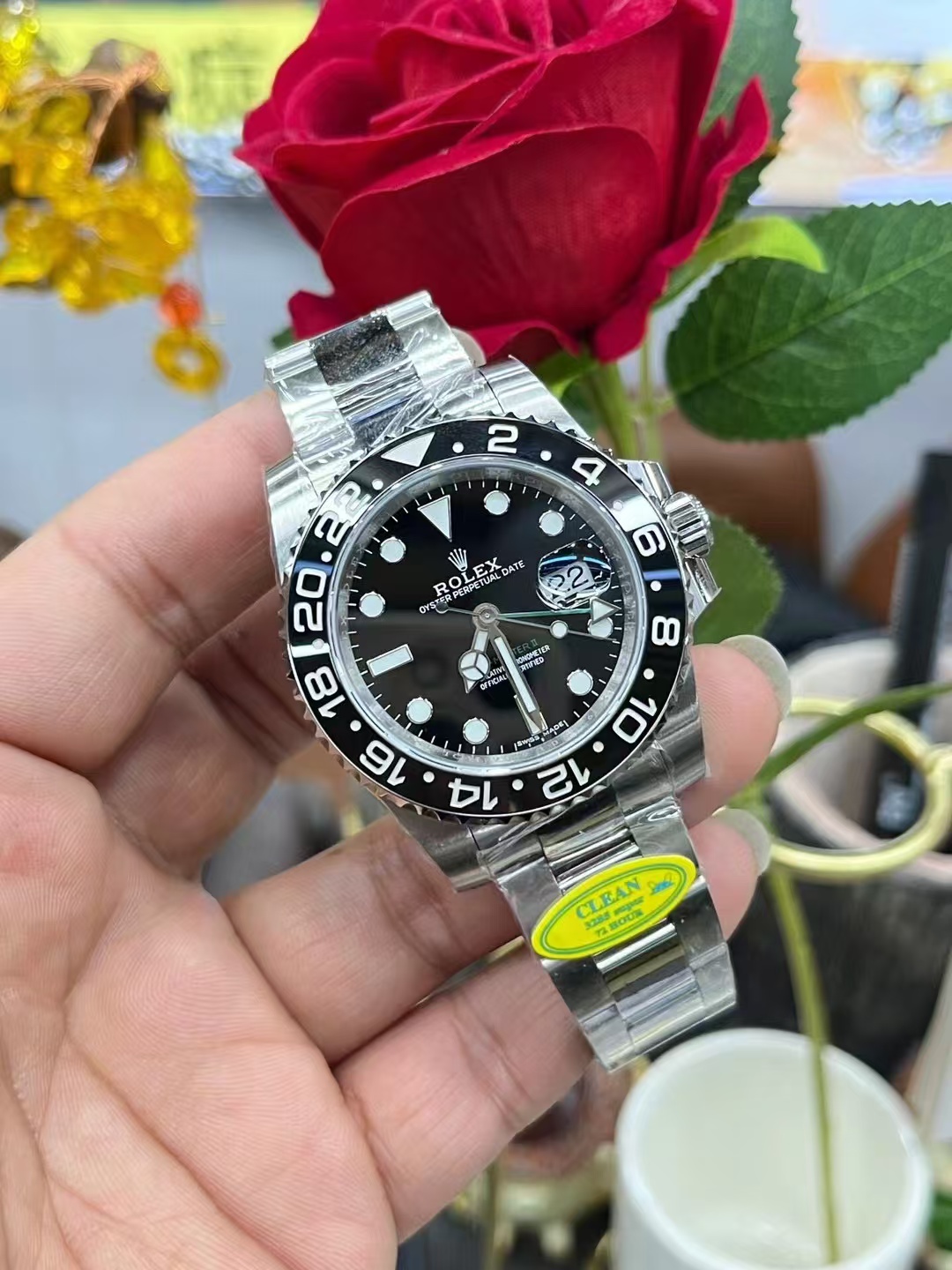 Clean Factory Rolex GMT-MASTER II 116710LN-0001 40mm Full 904L Black Dial