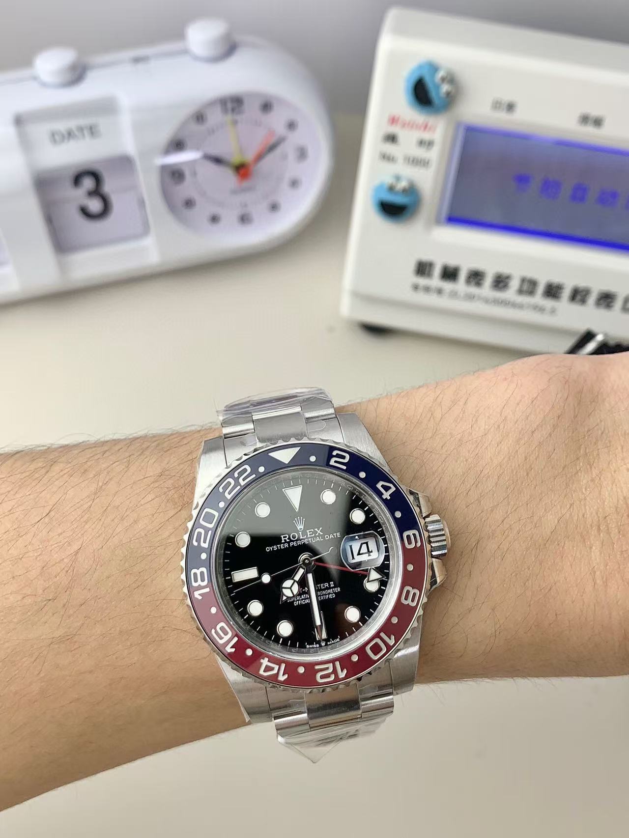 Clean Factory Rolex Pepsi GMT-MASTER II 126710BLRO-0002 40MM Full 904L Black Dial