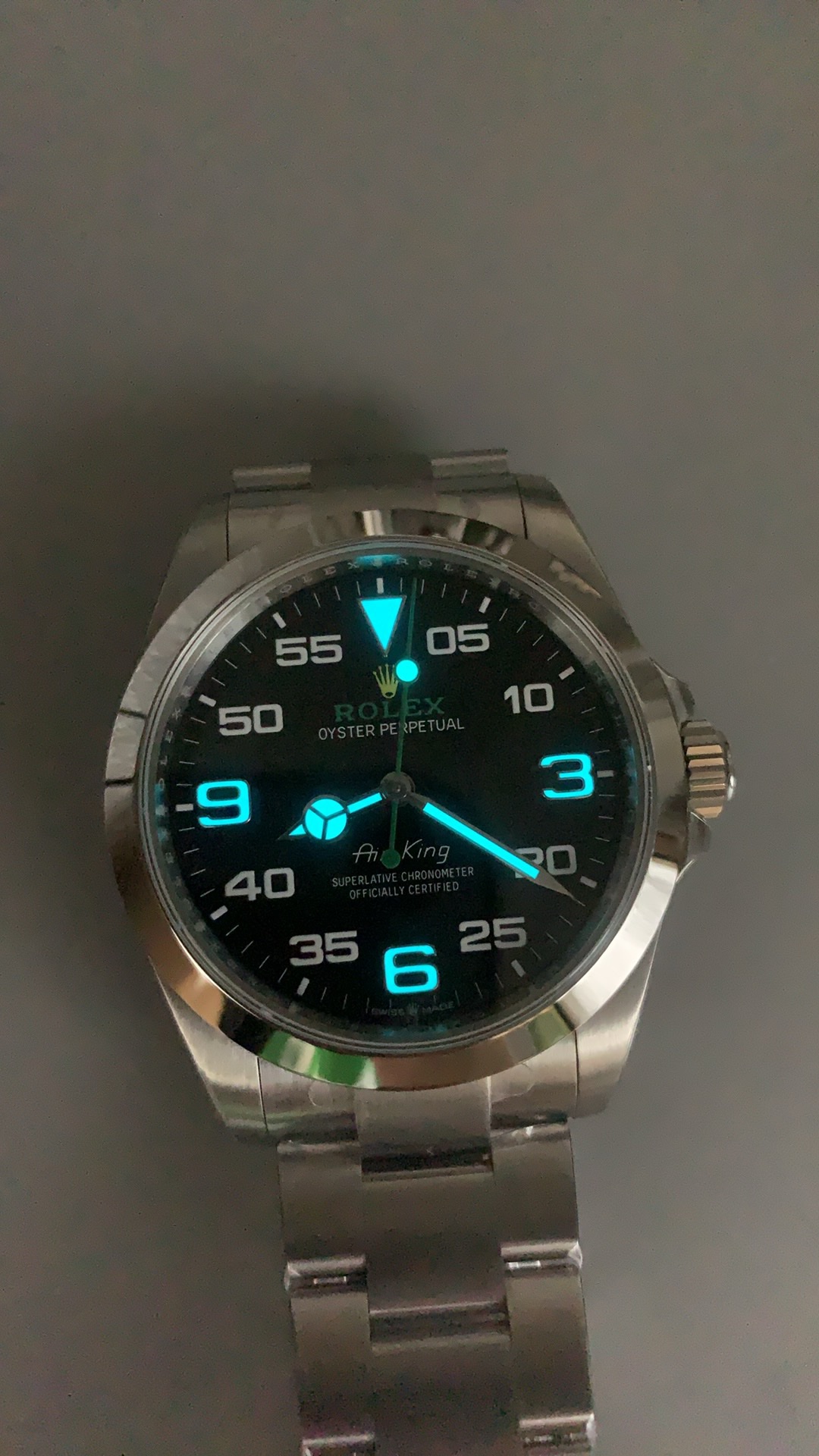 Air-King 126900 VSF 1:1 Best Edition 904L Steel Black Dial on SS Bracelet VS3230