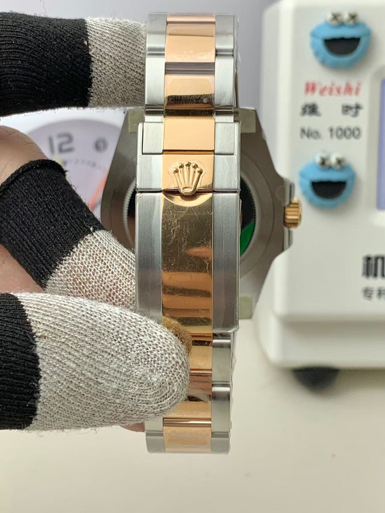Clean Factory Rolex Rootbeer GMT-MASTER II 126711CHNR-0002 40mm Half Rose Gold Black Dial