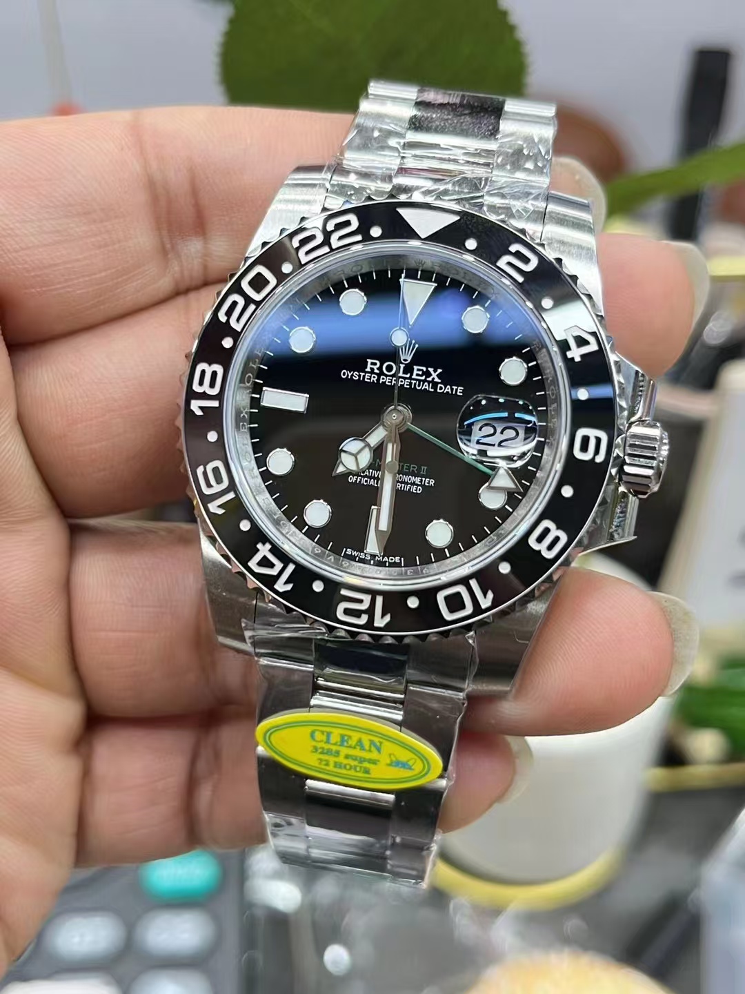 Clean Factory Rolex GMT-MASTER II 116710LN-0001 40mm Full 904L Black Dial