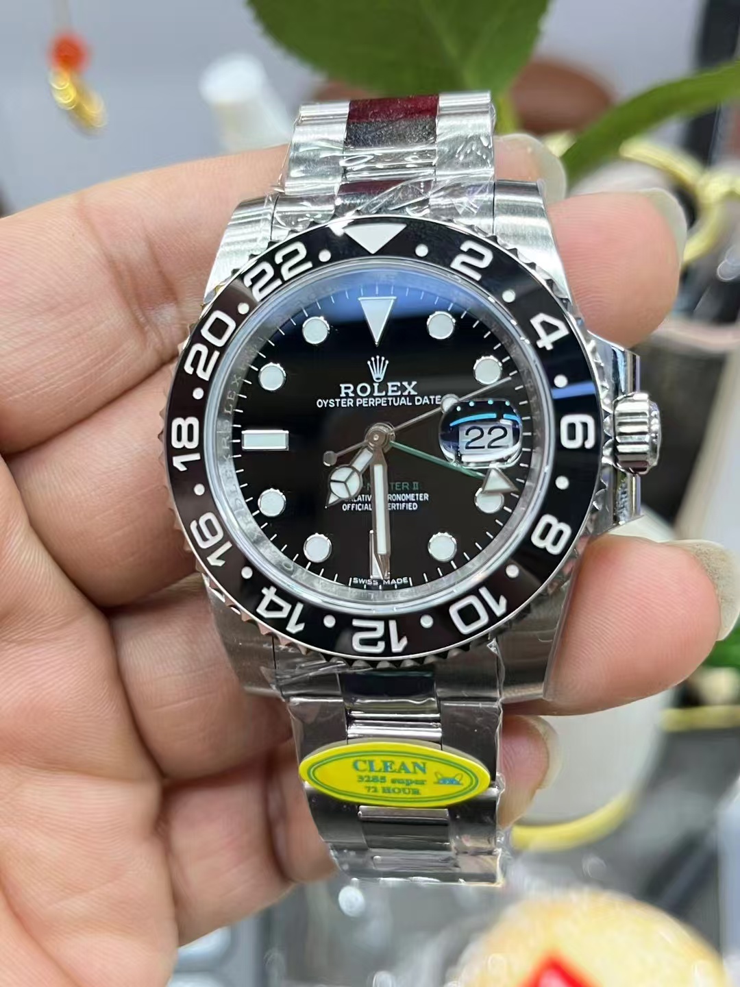 Clean Factory Rolex GMT-MASTER II 116710LN-0001 40mm Full 904L Black Dial