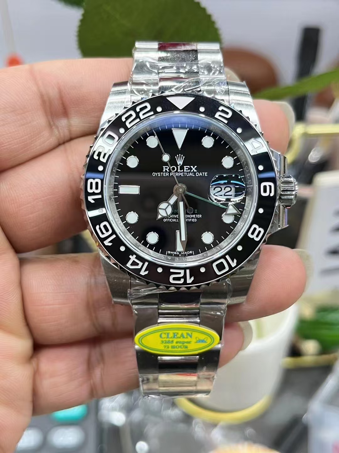 Clean Factory Rolex GMT-MASTER II 116710LN-0001 40mm Full 904L Black Dial