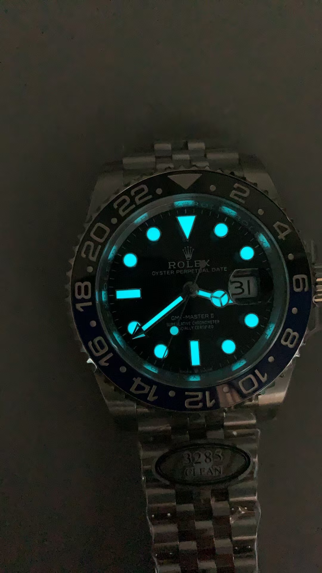 Clean Factory Rolex Batgirl GMT-MASTER II 126710BLNR-0002 40mm Full 904L Black Dial Jubilee