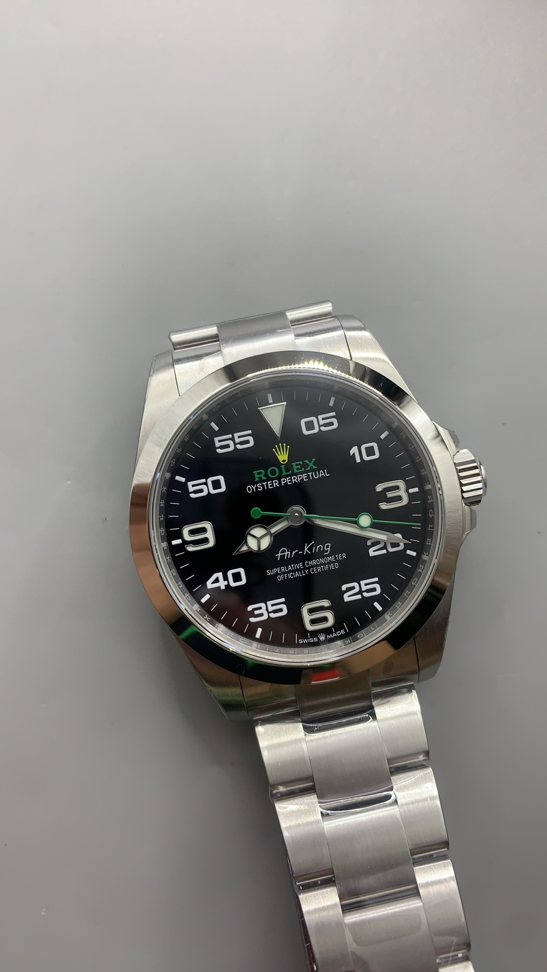 Air-King 126900 VSF 1:1 Best Edition 904L Steel Black Dial on SS Bracelet VS3230