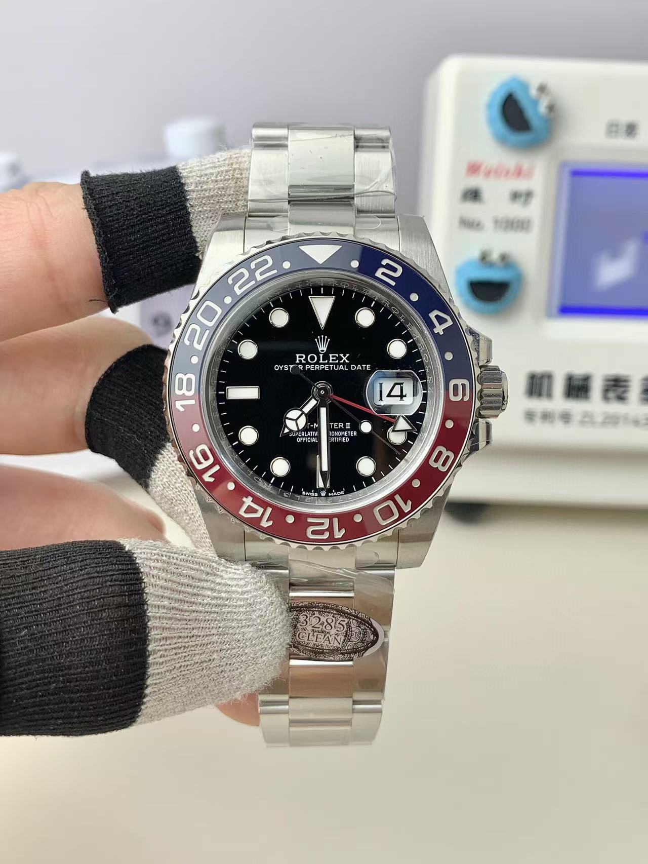 Clean Factory Rolex Pepsi GMT-MASTER II 126710BLRO-0002 40MM Full 904L Black Dial