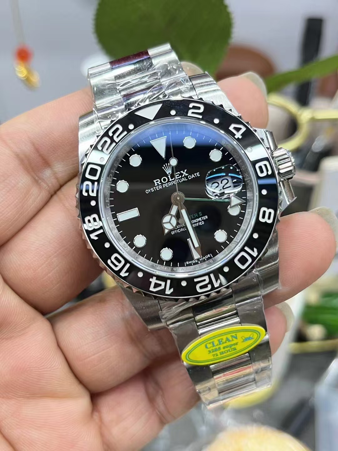 Clean Factory Rolex GMT-MASTER II 116710LN-0001 40mm Full 904L Black Dial