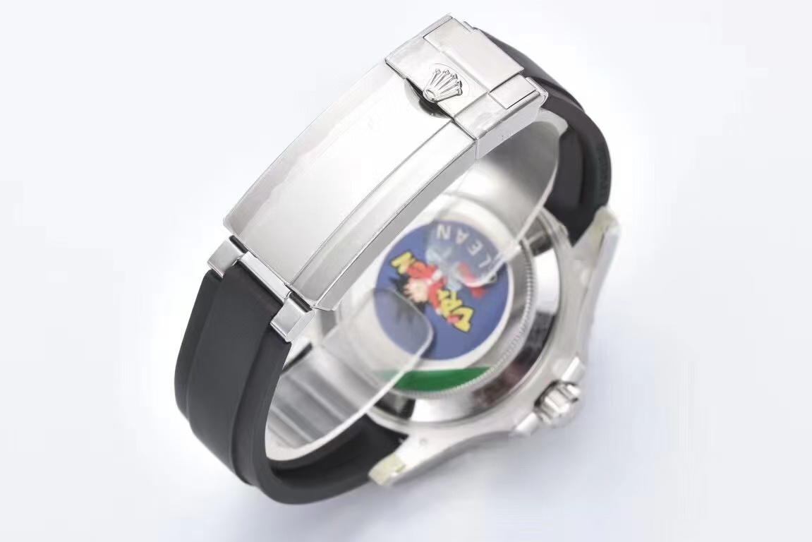 Clean Factory Rolex Yacht-Master 226659-0004 42mm White Gold Rubber Strap Falcon’s Eye Dial