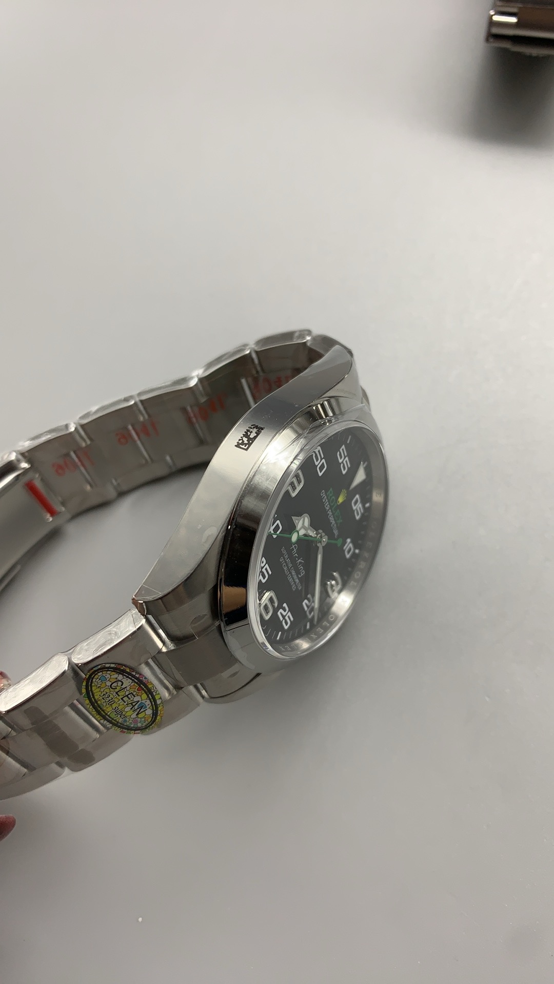 Air-King 126900 Clean 1:1 Best Edition 904L Steel Black Dial on SS Bracelet VR3230