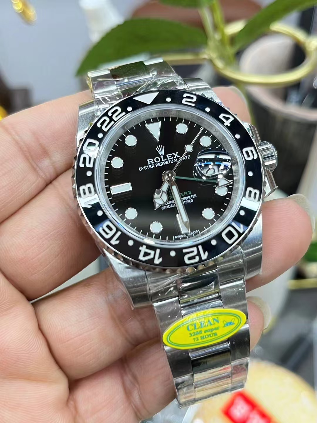 Clean Factory Rolex GMT-MASTER II 116710LN-0001 40mm Full 904L Black Dial