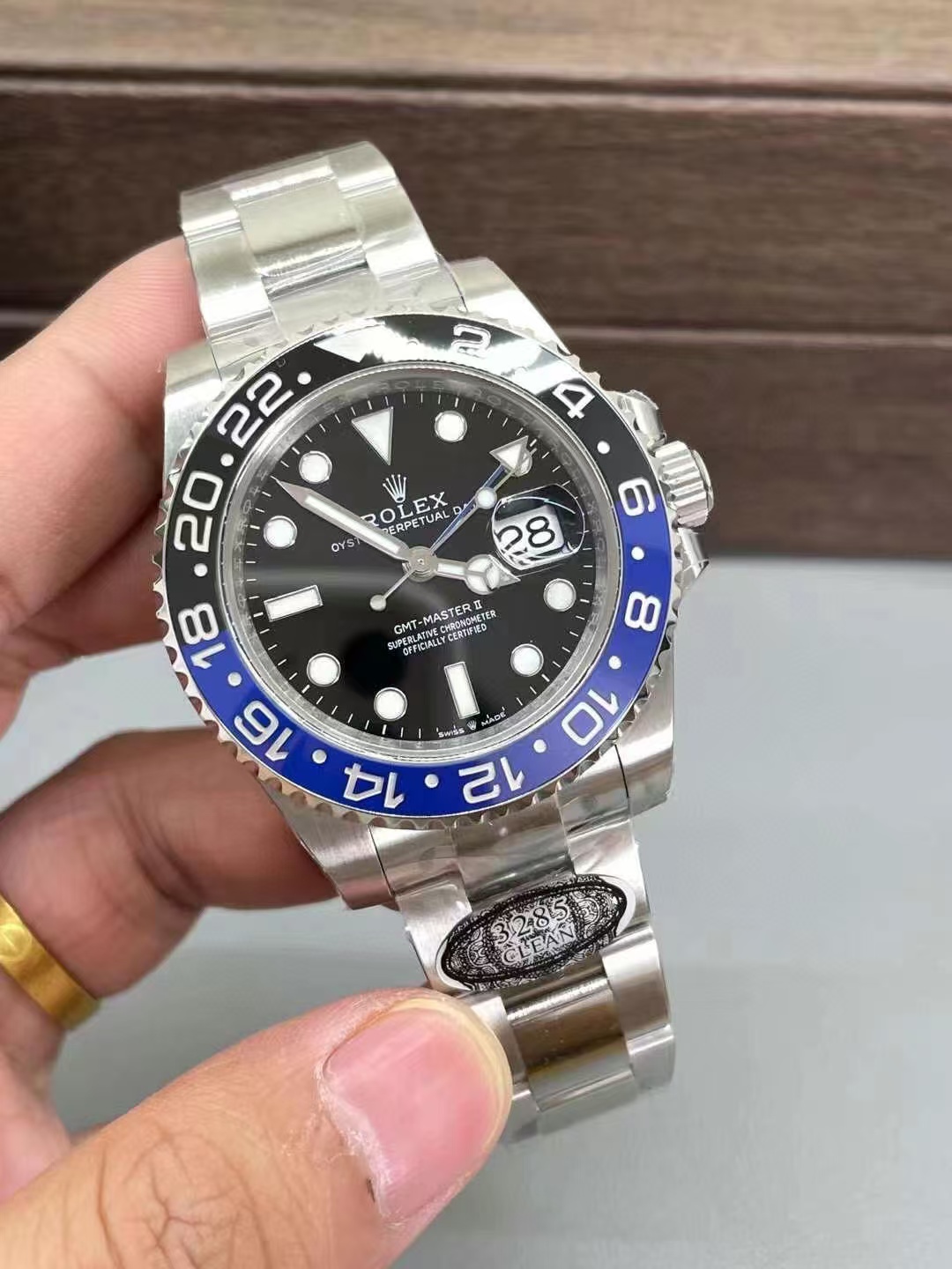 Clean Factory Rolex Batman GMT-MASTER II 126710BLNR-0003 40mm Full 904L Black Dial