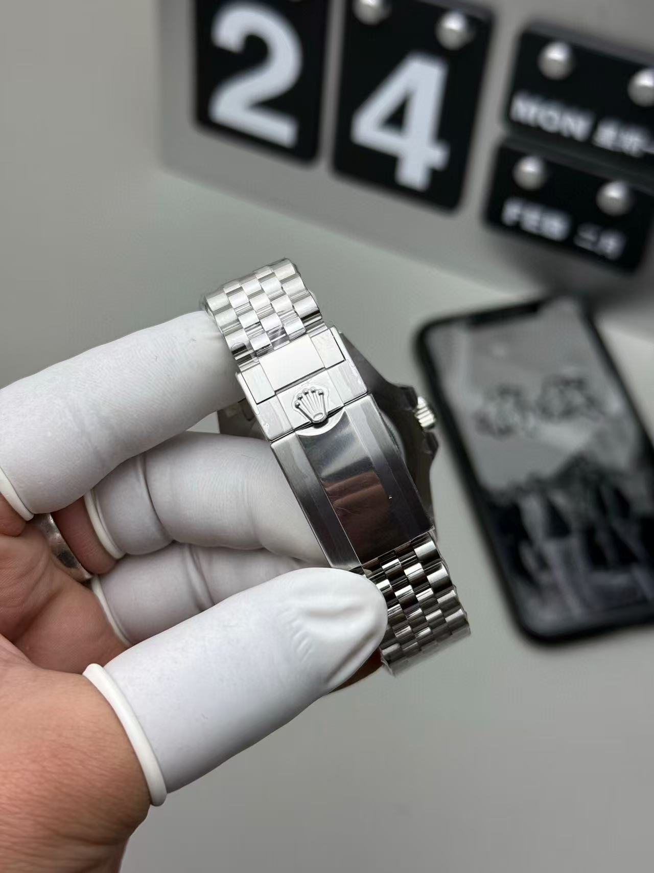 Clean Factory Rolex Pepsi GMT-MASTER II 126710BLRO-0001 40mm Full 904L Black Dial Jubilee